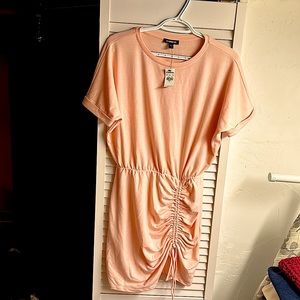 comfy casual EXPRESS dress ~ peach, size small.